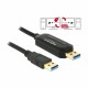 Kabel USB 3.0 A-A  Data-Link 1,5m črn Delock 8519137