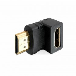 Adapter HDMI M - HDMI Ž 19-pin kotni 90° Delock 9704061
