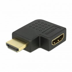 Adapter HDMI M - HDMI Ž 19-pin kotni levi Delock 9704064