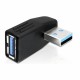 Adapter kotni USB-A Ž - USB-A 270° M Delock 9749039