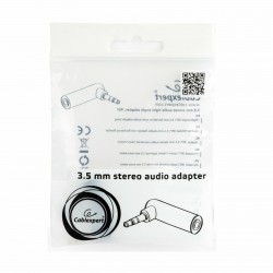 Adapter-AVDIO Jack 3,5M/3,5Ž stereo kotni Cablexpert 9701051