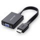 Ugreen HDMI na VGA + 3.5MM Audio+MicroUSB konverter črn, 40248