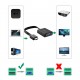 Ugreen HDMI na VGA + 3.5MM Audio+MicroUSB konverter črn, 40248