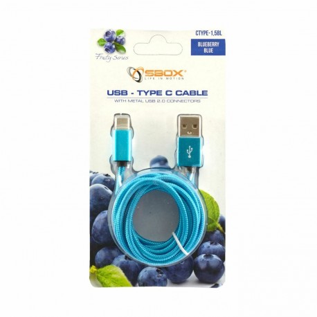 Kabel USB A-C  1,5m moder SBOX 8519146
