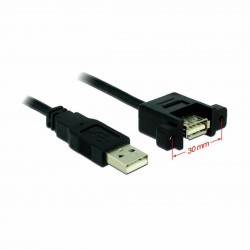 Podaljšek USB A-A  1m Delock vgradni črn 8519127