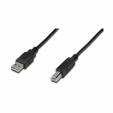 Kabel USB A-B 1m Digitus dvojno oklopljen črn 8519051