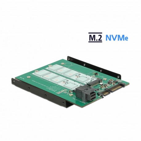 Pretvornik 9cm SATA 22pin / SFF-8643 NVMe 1x M.2 Key M + B Delock 9760016