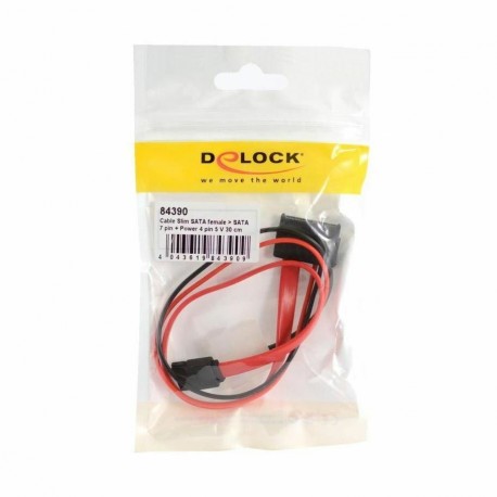 Kabel SATA Slim - SATA 7-pin + napajanje 30cm Delock 8514037