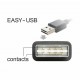 Kabel USB A kotni-B mini EASY 1m obojestranski Delock 8519142