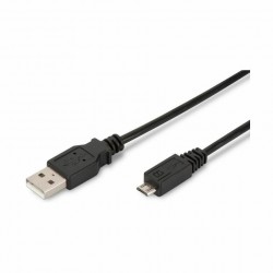 Kabel USB A-B mikro  1m SBOX črn 8519136