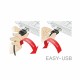 Kabel USB A-B mikro kotni EASY 2m obojestranski Delock 8519162