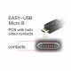 Kabel USB A-B mikro kotni EASY 5m obojestranski Delock 8519253
