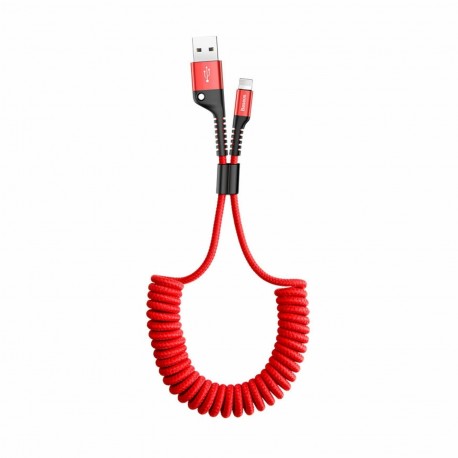 Kabel USB A-C 1m 2A spiralni rdeč Baseus 8519234