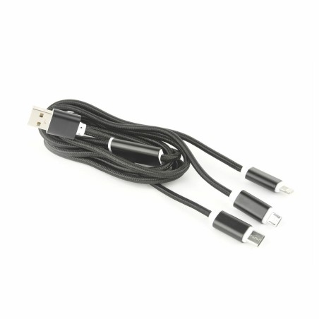 Kabel USB Lightning/Micro/Tip-C 1m črn Cablexpert 8519205