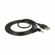 Kabel USB M – napajalni M DC 4,0 fi x 1,7mm kotni 1,5m Delock 8519246