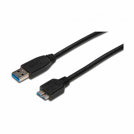 Kabel USB 3.0 A-B mikro  0,5m črn Digitus 8519165