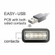 Kabel USB A kotni-B mikro EASY 0,5m obojestranski Delock 8519179