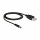 Kabel USB M – napajalni M DC 5,5 fi x 2,1mm 1m Delock 8519248