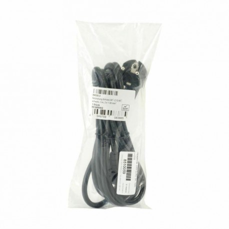 Napajalni kabel 220V EURO 3m - kotni črn EFB