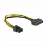 Adapter Serial ATA Ž - 6pin za grafične kartice PCI-express 0,2m Delock