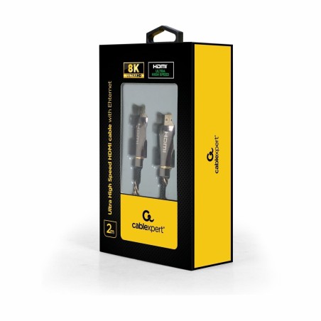 HDMI kabel z mrežno povezavo 2m Cablexpert črn High Speed Ultra HD 8K
