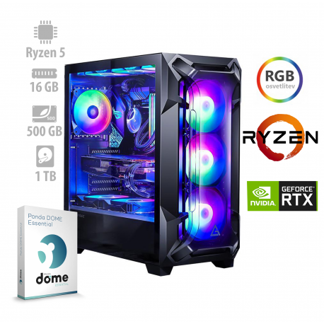 Osebni računalnik ANNI GAMER Extreme / Ryzen 5 5600X / RTX 3060 Ti / NVMe / GX7