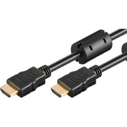 Kabel HDMI - HDMI 5m, ethernet, High Speed 4K, Ferrite, Goobay