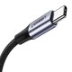 UGREEN USB 2.0 A na USB-C kabel 0.25m (črn)