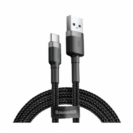 Kabel USB A-C 2m 2A Cafule siv+črn Baseus 8519271