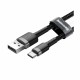 Kabel USB A-C 2m 2A Cafule siv+črn Baseus 8519271