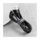 Kabel USB A-C 2m 2A Cafule siv+črn Baseus 8519271