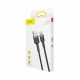 Kabel USB A-C 2m 2A Cafule siv+črn Baseus 8519271