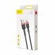 Kabel USB A-C 3m 2A Cafule rdeč+črn Baseus 8519260