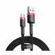 Kabel USB A-C 0,5m 3A Cafule rdeč+črn Baseus 8519266