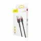 Kabel USB A-C 0,5m 3A Cafule rdeč+črn Baseus 8519266