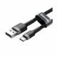 Kabel USB A-C 0,5m 3A Cafule siv+črn Baseus 8519267