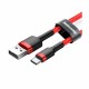 Kabel USB A-C 1m 3A Cafule rdeč Baseus 8519268