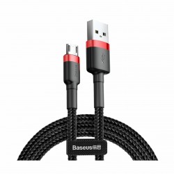 Kabel USB A-B mikro 1m 2.4A Cafule rdeč+črn Baseus 8519263