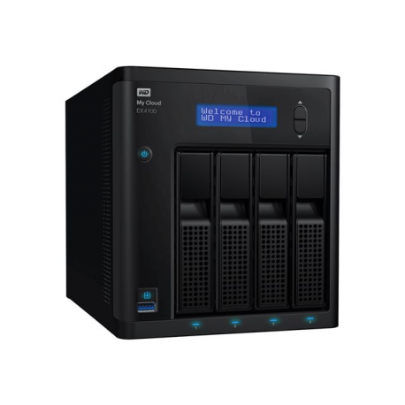 WD My Cloud EX4100 16TB NAS 4-Bay, WDBWZE0160KBK-EESN