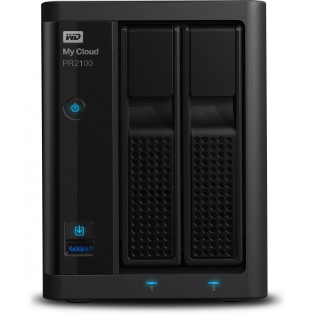 WD My Cloud Pro PR2100 8TB 2Bay NAS, WDBBCL0080JBK-EESN