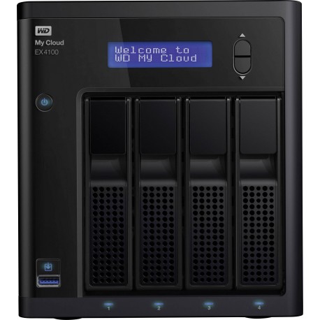 WD My Cloud EX4100 8TB NAS 4-Bay 2x4TB, WDBWZE0080KBK-EESN