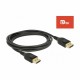 DisplayPort kabel 2m 8K 60Hz Delock črn