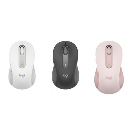 Miška Logitech Signature M650, L, za levičarje, bela