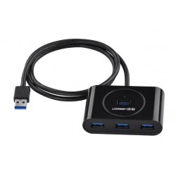 Ugreen USB 3.0 4 Ports Hub črn 1m