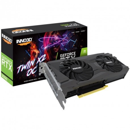 Grafična kartica INNO3D TWIN X2 OC GEFORCE RTX 3050 8GB, N30502-08D6X-11902130