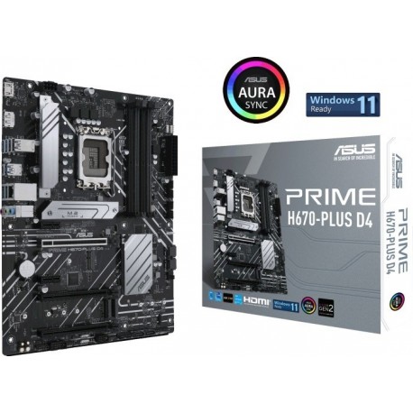 Matična plošča ASUS PRIME H670-PLUS D4, DDR4, LGA1700, ATX
