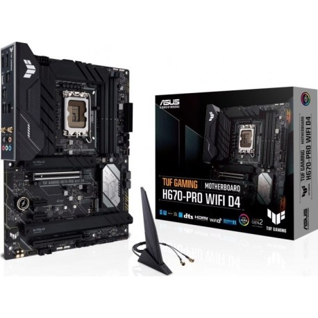 Matična plošča ASUS TUF GAMING H670-PRO WIFI D4, DDR4, LGA1700, ATX