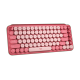 Tipkovnica Logitech POP Keys z EMOJI, mehanska, roza