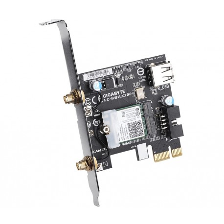 GIGABYTE WBAX200 2x2 802.11ax Dual Band WIFI + BLUETOOTH 5.1 PCI-E kartica