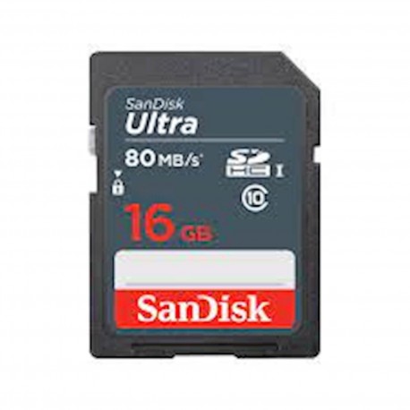 Spominska kartica SDHC SanDisk 16GB Ultra, 80MB/S